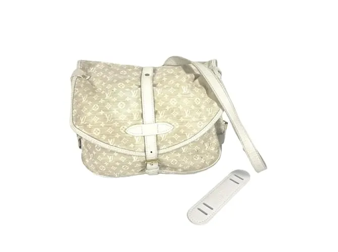 Borsa a Spalla Mini Lin Monogram Louis Vuitton Beige