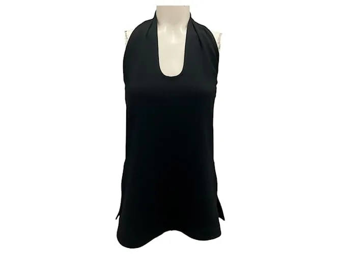 Top Miller in crepe di viscosa opaco nero Proenza Schouler