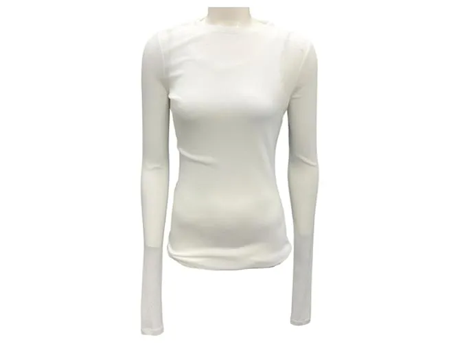 Top Roger in jersey leggero Proenza Schouler White Bianco