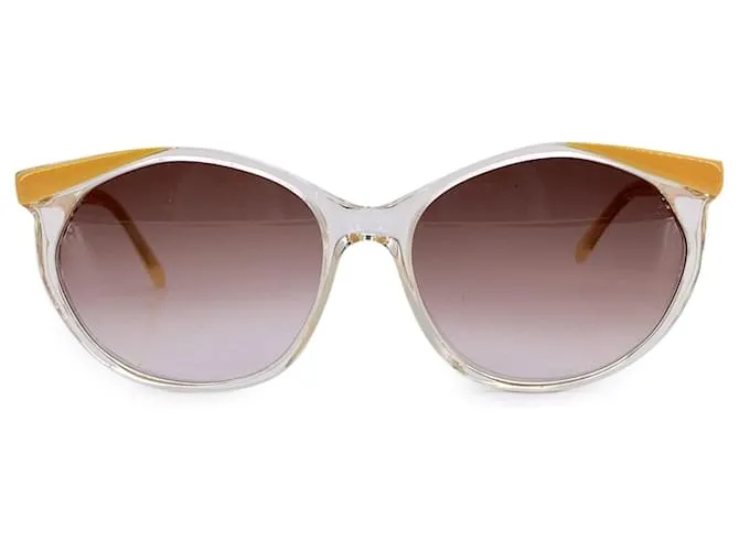 Yves Saint Laurent Occhiali da sole vintage gialli DANAOS 58/16 140mm Giallo