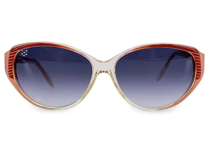 Yves Saint Laurent Occhiali da sole vintage rossi ISMENE 58/14 140mm Rosso