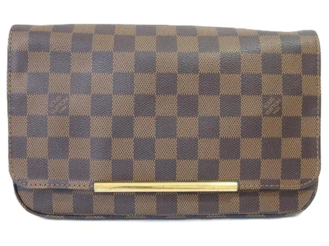 Borsa a Spalla Damier Hoxton PM di Louis Vuitton Marrone