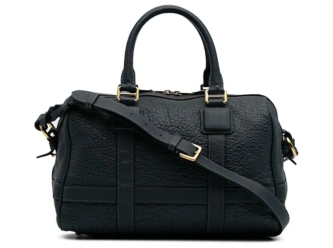 LOEWE Borsa Paseo 30 in Pelle di Capra Blu con Anagramma Blu scuro