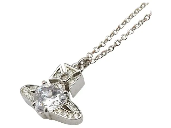 Collana Ariella con motivo a cuore di Vivienne Westwood Argento Metallico