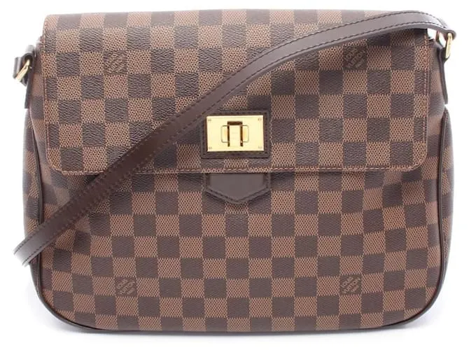 Borsa a Spalla Damier Ébène Beaubourg di Louis Vuitton Marrone