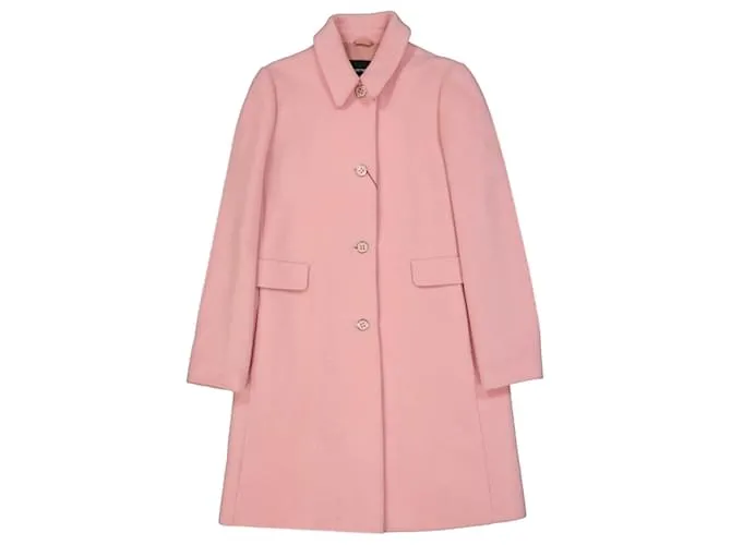 Cappotto di lana Emporio Armani Rosa