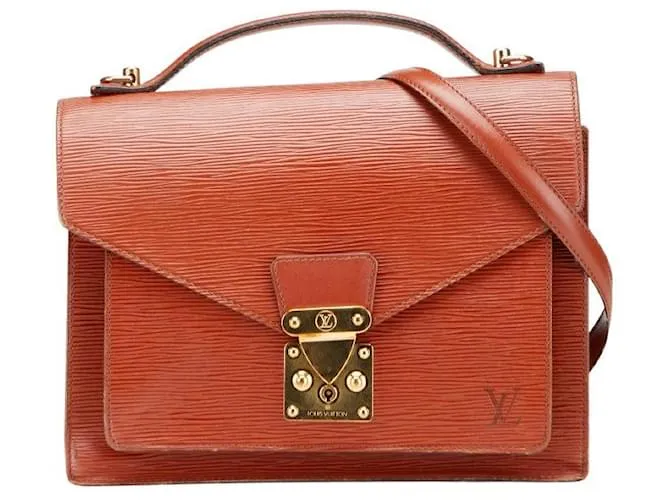 Borsa 2 in 1 Monceau Epi di Louis Vuitton Marrone