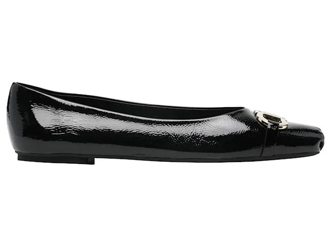 Ballerine con fibbia Gancini di Salvatore Ferragamo Nero