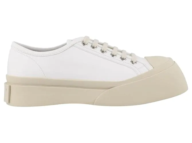 Sneakers in pelle Marni Bianco