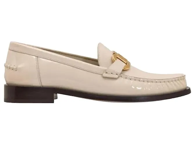 Mocassini in pelle Maryan di Salvatore Ferragamo Bianco Crudo