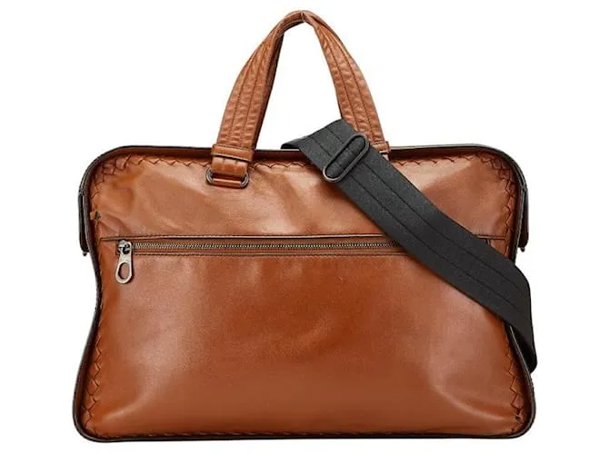 Borsa 2 in 1 in pelle Intrecciato di Bottega Veneta Marrone