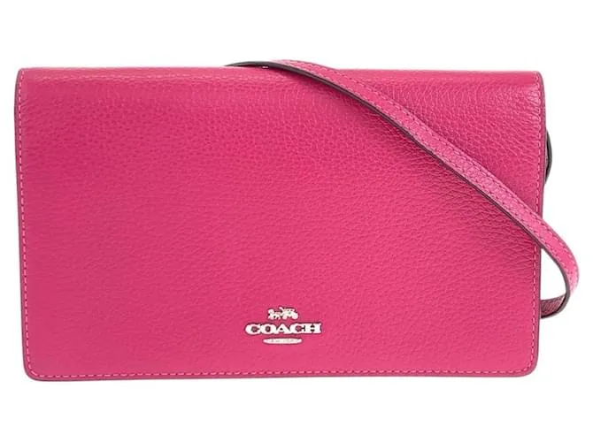 Borsa a spalla in pelle Coach F30256 Rosa