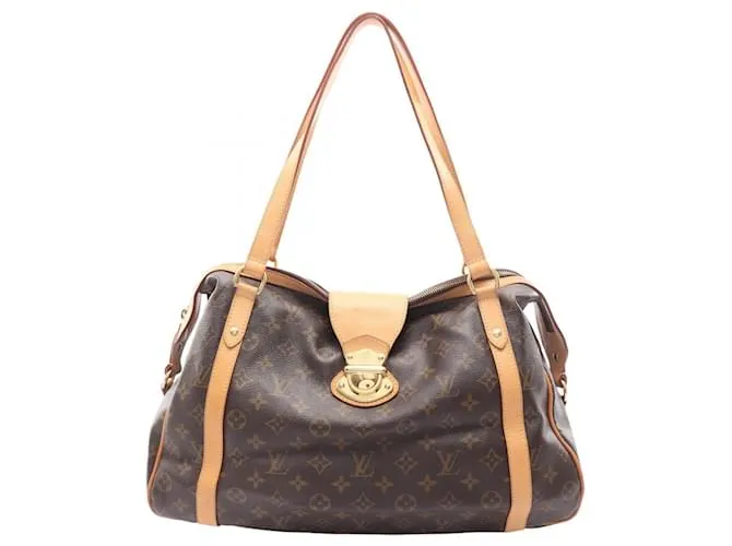 Borsa a Spalla Monogram Stresa GM di Louis Vuitton Marrone