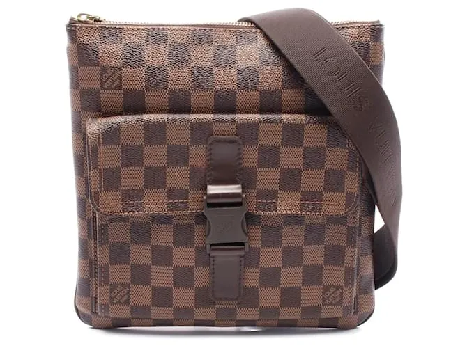 Borsa a spalla Pochette Melville Damier Ebene di Louis Vuitton Marrone