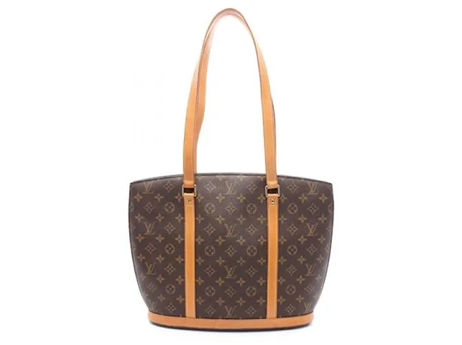 Borsa a spalla in tela rivestita Monogram Babylon di Louis Vuitton Marrone