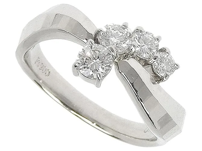 Autre Marque Anello in diamante Pt900 0,51 ct Taglia 12,5