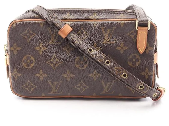 Borsa a spalla Monogram Marli di Louis Vuitton Marrone