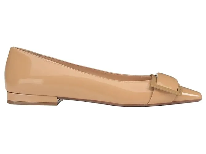Ballerine in pelle Sergio Rossi Marrone