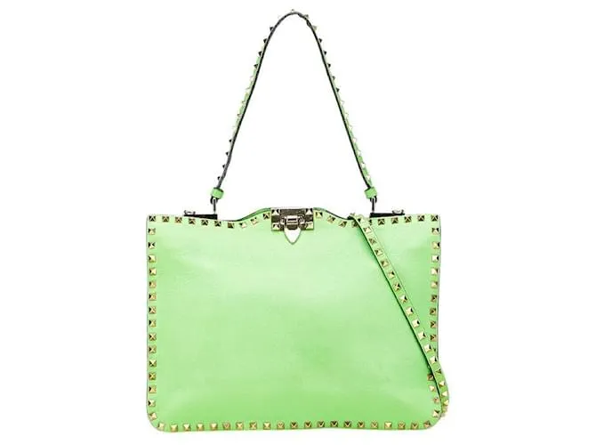 Valentino Garavani Borsa 2 in 1 in pelle Valentino Rockstuds Verde