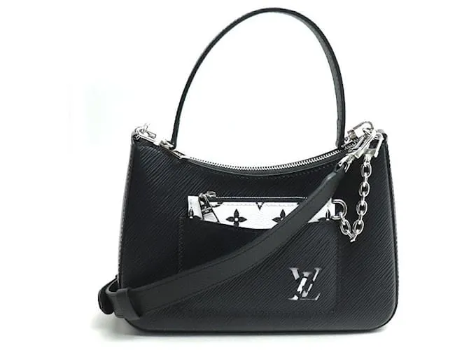 Borsa a spalla 2 vie Marelle Epi di Louis Vuitton Nero