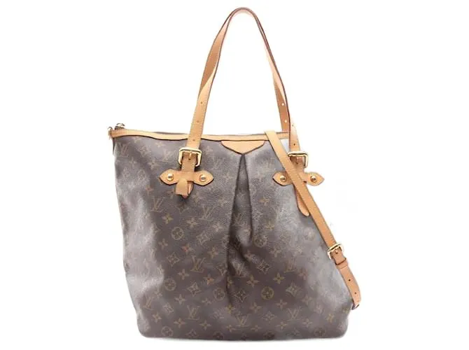 Borsa a Spalla 2 in 1 Louis Vuitton Palermo GM in Tela Monogram Marrone