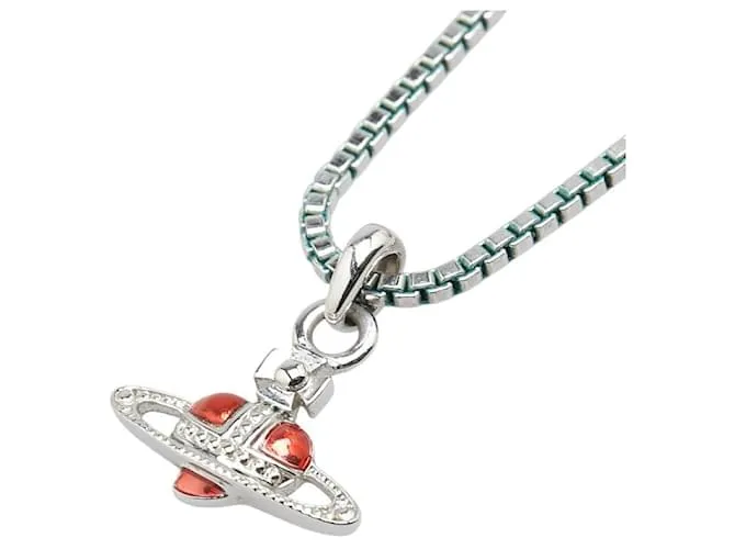 Collana Cuore Diamante Vivienne Westwood Argento Metallico