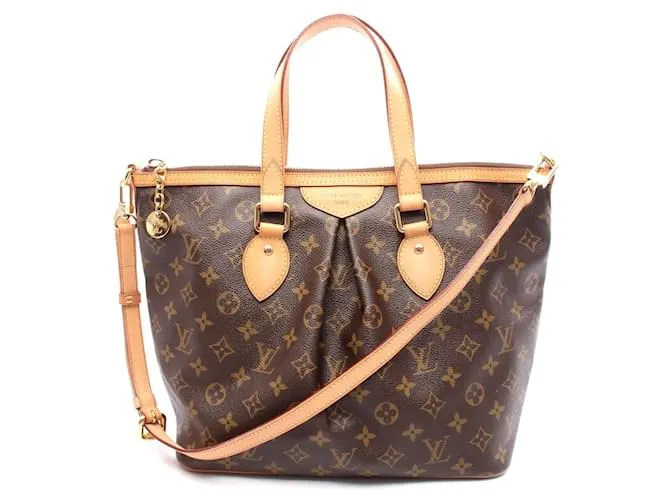 Borsa a mano Monogram Palermo PM Louis Vuitton Marrone