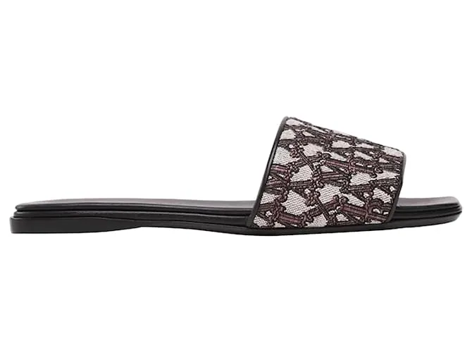 Max Mara Fridac Logo Slides Marrone