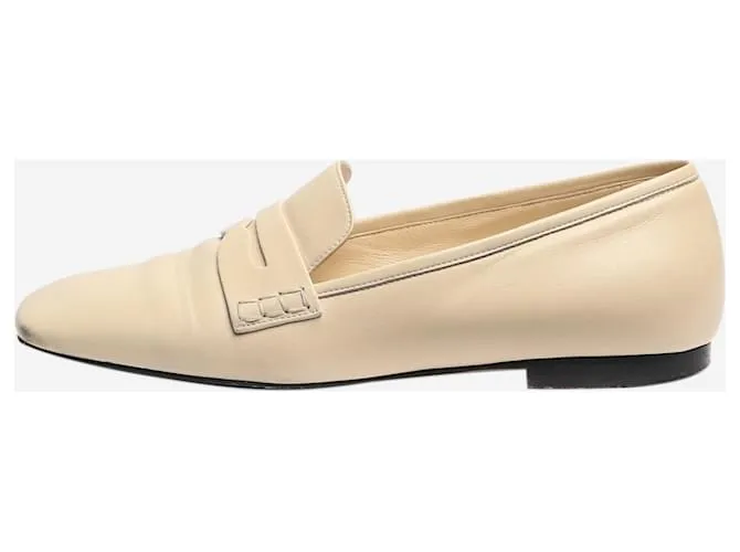 Khaite Mocassini in pelle crema - taglia EU 38 Crudo