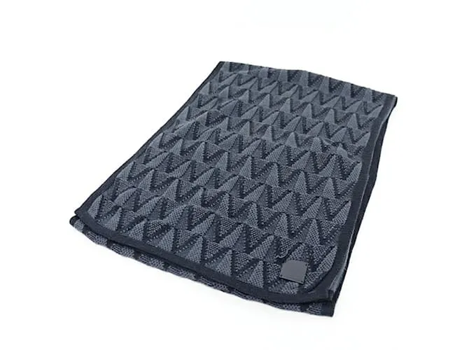 Sciarpa Louis Vuitton Gaston V in grigio Marrone