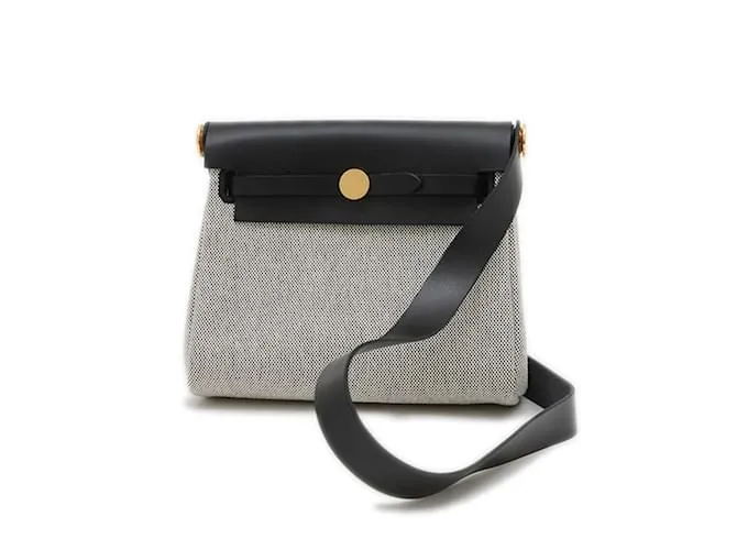 Borsa a Spalla Mini 20 di Hermès Nero Crudo