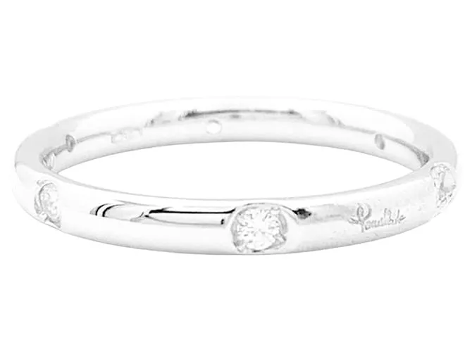 Anello Pomellato, "Lucciole", oro bianco naturale, diamanti.