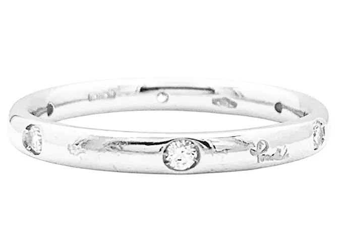 Anello Pomellato, "Lucciole", oro bianco, diamanti.