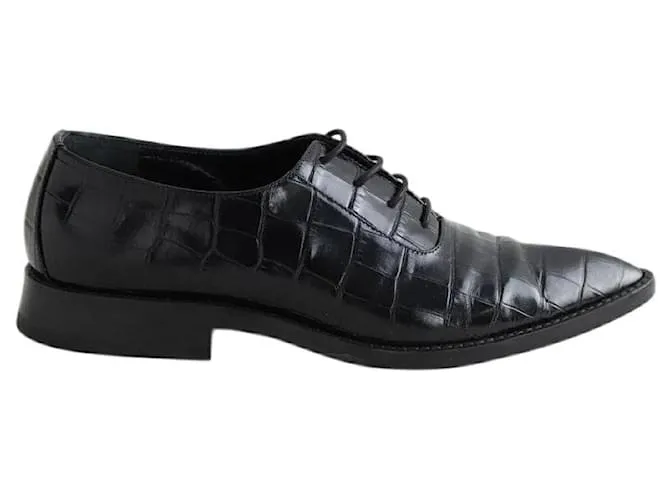 Victoria Beckham Scarpe in pelle con lacci Nero