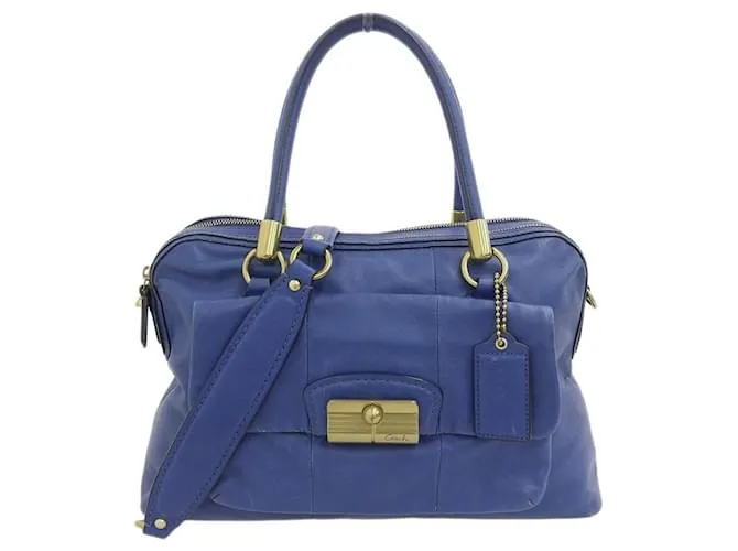 Borsa tote 2WAY in pelle Coach 14751 Blu