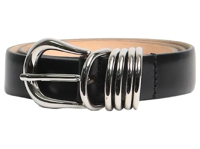 Autre Marque Cintura in malva nera e argento Nero