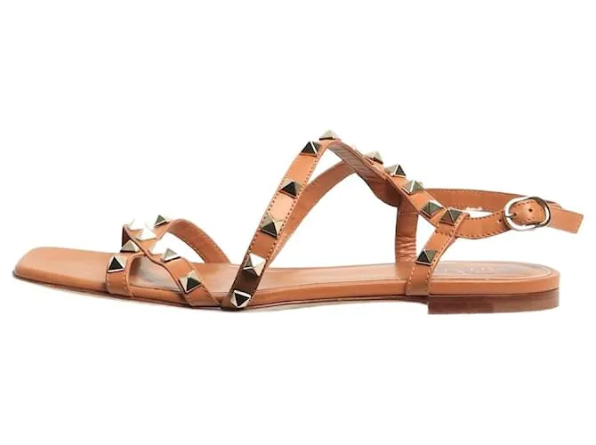 Valentino Sandali Rockstud marroni - taglia EU 37 Marrone