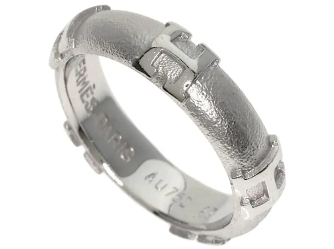 Ring Anello Hermes Hermès Fidelite #47 in oro bianco 18K