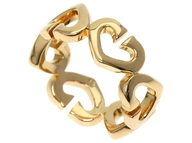 Anello Cartier C Heart #48 in oro giallo 18K