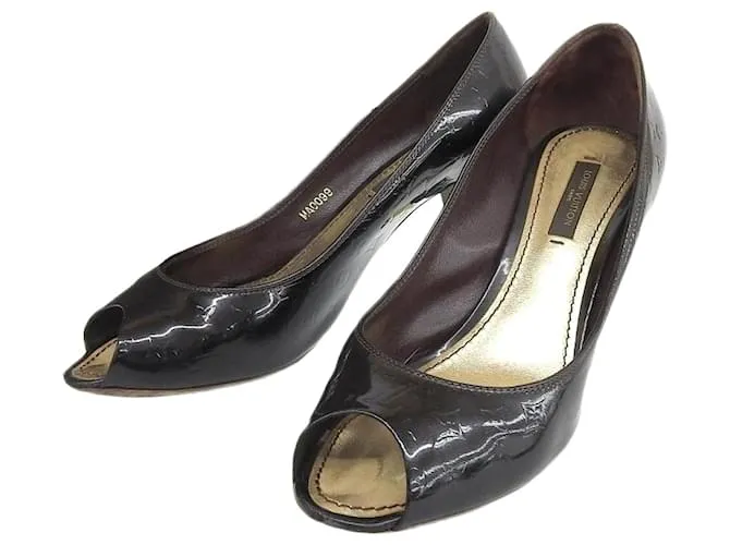 Tacchi Monogram Vernis Louis Vuitton Nero