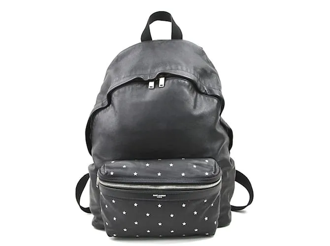 Zaino in pelle nera Saint Laurent Nero