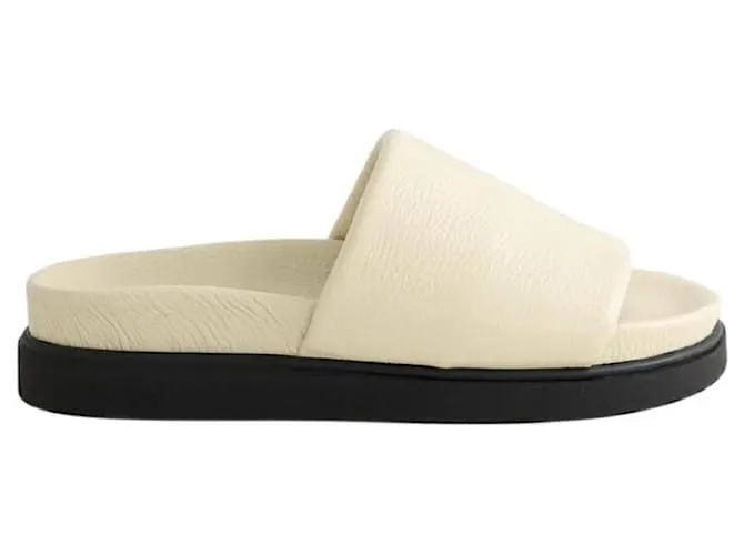 By Malene Birger Mule in pelle Beige