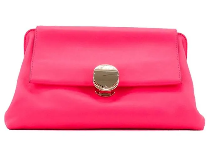 CHLOÉ - Borsa a spalla Chloé Penélope in pelle rosa liscia