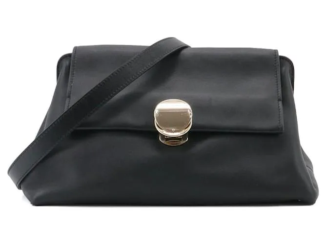 CHLOÉ - Borsa a spalla Chloé Penelope Clutch in pelle nera liscia Nero
