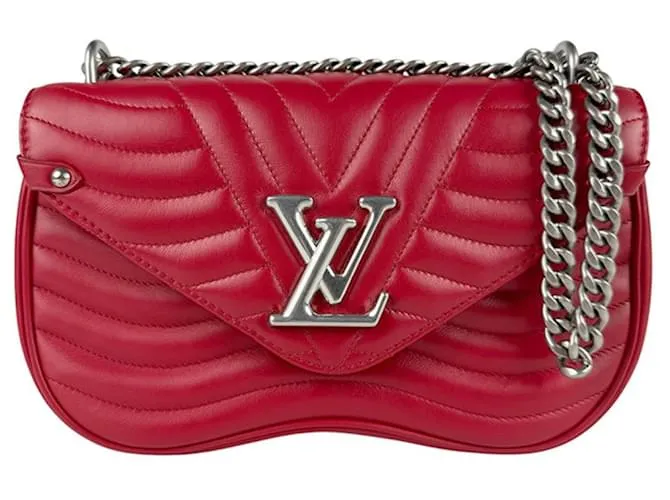 Borsa a spalla in pelle Ecalate New Wave MM di Louis Vuitton Rosso