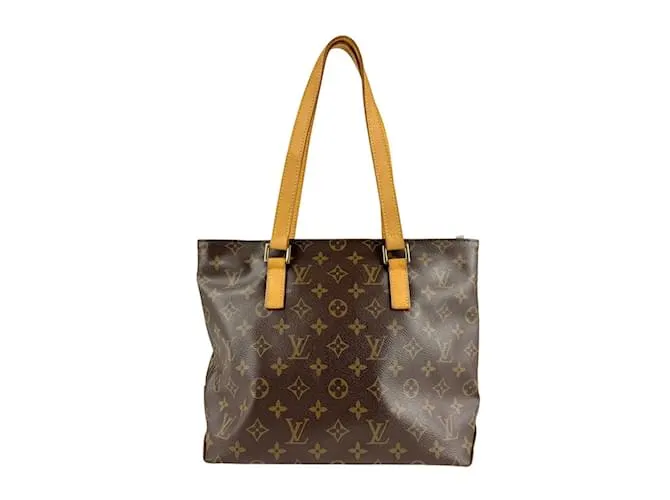 Borsa a Spalla Cabas Piano Monogramma Louis Vuitton Marrone