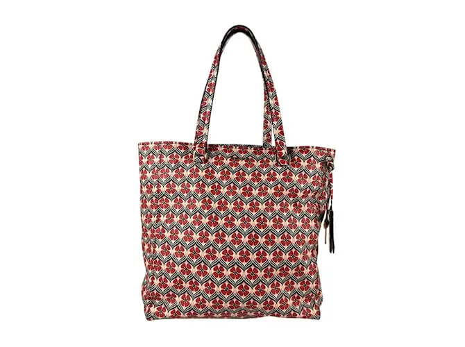 Borsa a spalla in tela rivestita rossa Miu Miu Rosso