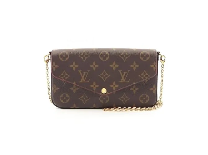 Borsa a Spalla Felicie Pochette Louis Vuitton Marrone