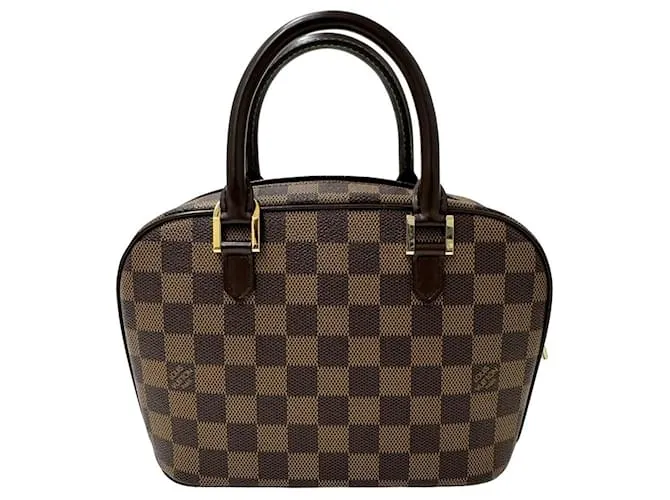 Borsa a mano donna Louis Vuitton Damier Saria Mini Ebene Marrone Damier ebene