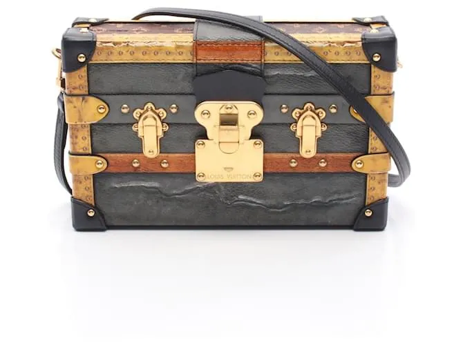 Borsa a Spalla Petite Malle Louis Vuitton Marrone Multicolore